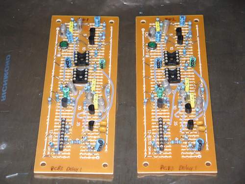 Delay 1 Boards Completed Top View