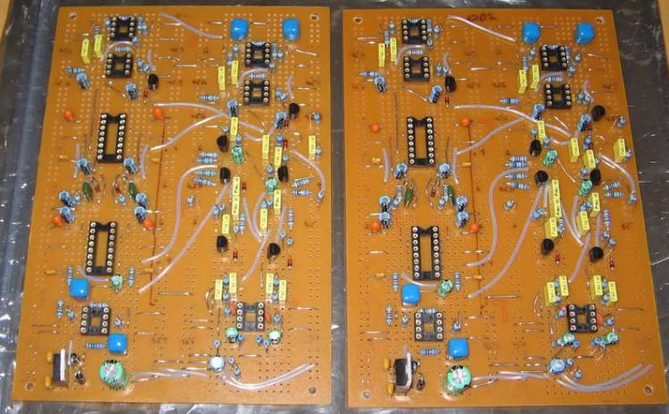 Top View of Completed Main Boards