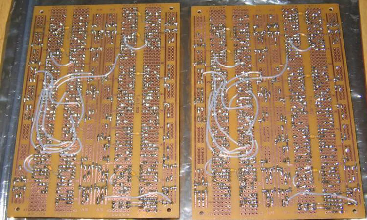 Bottom View of Completed Main Boards