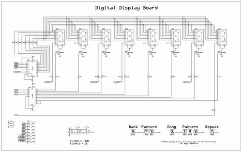 SM-2010 Digital Display Schematic
