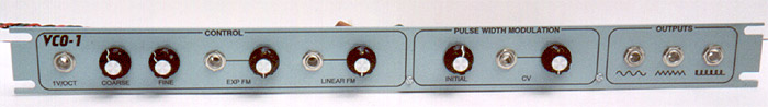 VCO-1 Front Panel Pic